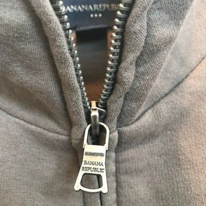 NWT Banana Republic zip-front sweater